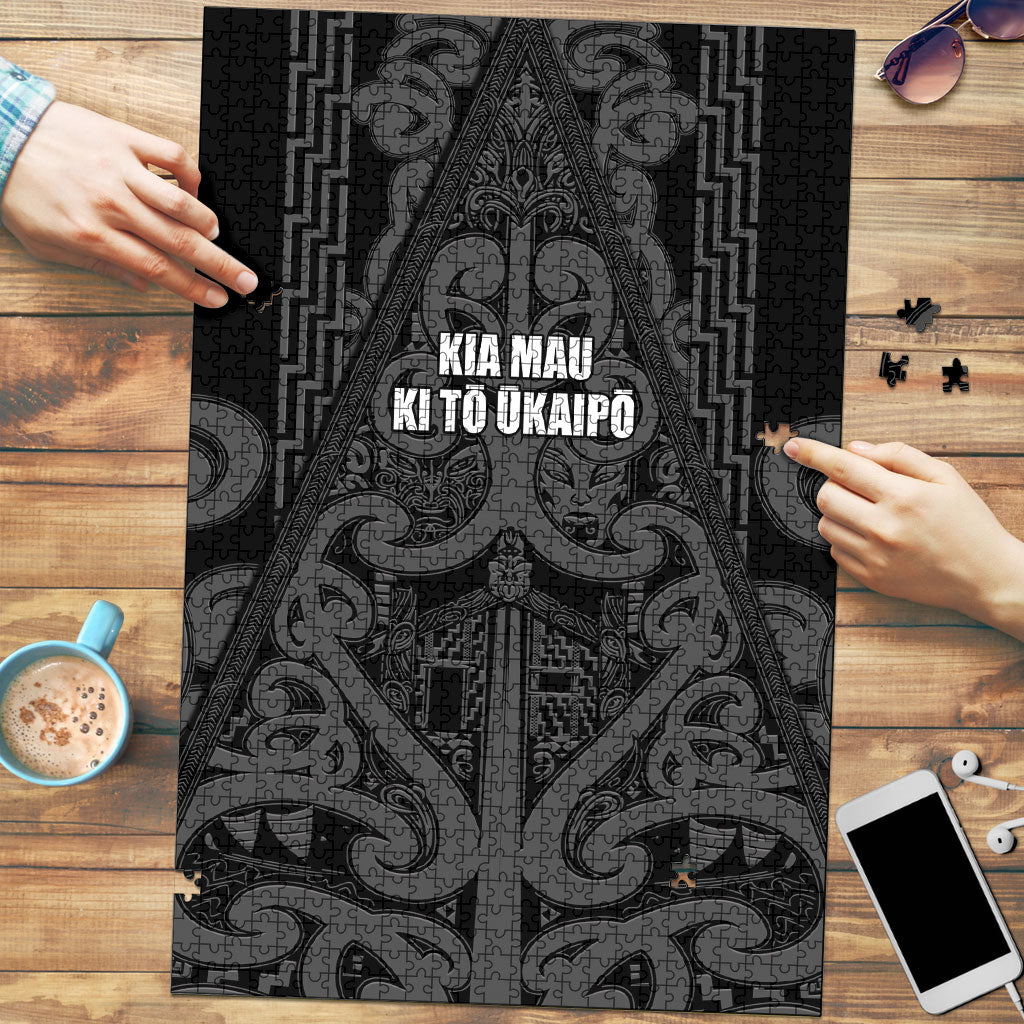Maori Language Week Puzzle Kia Mau Ki To Ukaipo Grey Color LT14 Grey - Polynesian Pride