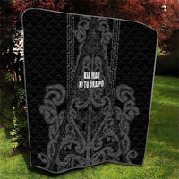 Maori Language Week Quilt Kia Mau Ki To Ukaipo Grey Color LT14 - Polynesian Pride