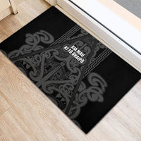 Maori Language Week Rubber Doormat Kia Mau Ki To Ukaipo Grey Color LT14 - Polynesian Pride