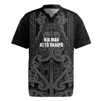 Maori Language Week Personalised Rugby Jersey Kia Mau Ki To Ukaipo Grey Color LT14 Grey - Polynesian Pride