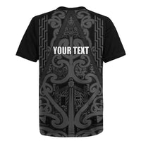 Maori Language Week Personalised Rugby Jersey Kia Mau Ki To Ukaipo Grey Color LT14 - Polynesian Pride
