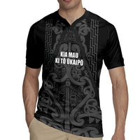 Maori Language Week Personalised Rugby Jersey Kia Mau Ki To Ukaipo Grey Color LT14 - Polynesian Pride