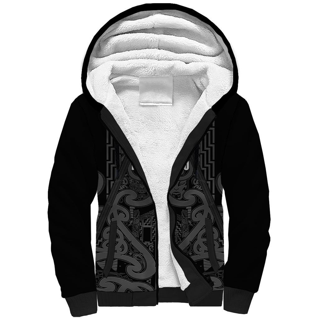 Maori Language Week Personalised Sherpa Hoodie Kia Mau Ki To Ukaipo Grey Color LT14 Unisex Grey - Polynesian Pride