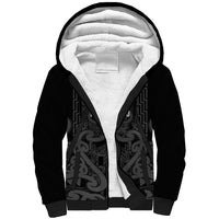 Maori Language Week Personalised Sherpa Hoodie Kia Mau Ki To Ukaipo Grey Color LT14 Unisex Grey - Polynesian Pride