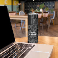 Maori Language Week Personalised Skinny Tumbler Kia Mau Ki To Ukaipo Grey Color LT14 - Polynesian Pride