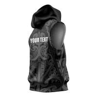 Maori Language Week Personalised Sleeveless Hoodie Kia Mau Ki To Ukaipo Grey Color