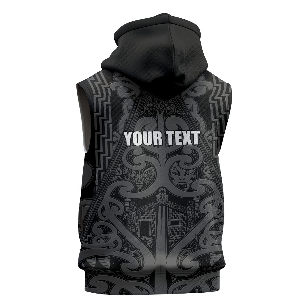 Maori Language Week Personalised Sleeveless Zip Hoodie Kia Mau Ki To Ukaipo Grey Color LT14 - Polynesian Pride