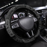 Maori Language Week Steering Wheel Cover Kia Mau Ki To Ukaipo Grey Color