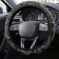 Maori Language Week Steering Wheel Cover Kia Mau Ki To Ukaipo Grey Color