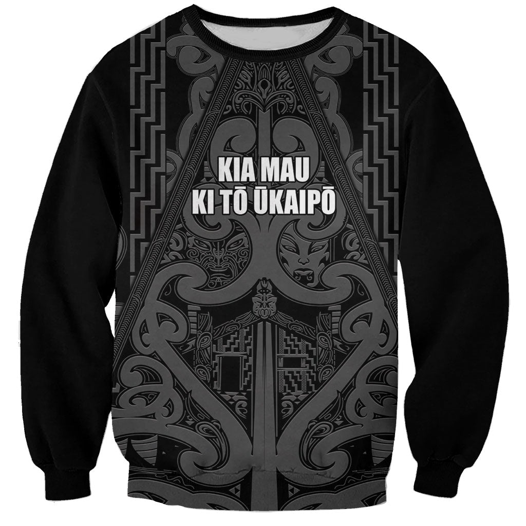Maori Language Week Personalised Sweatshirt Kia Mau Ki To Ukaipo Grey Color LT14 Unisex Grey - Polynesian Pride