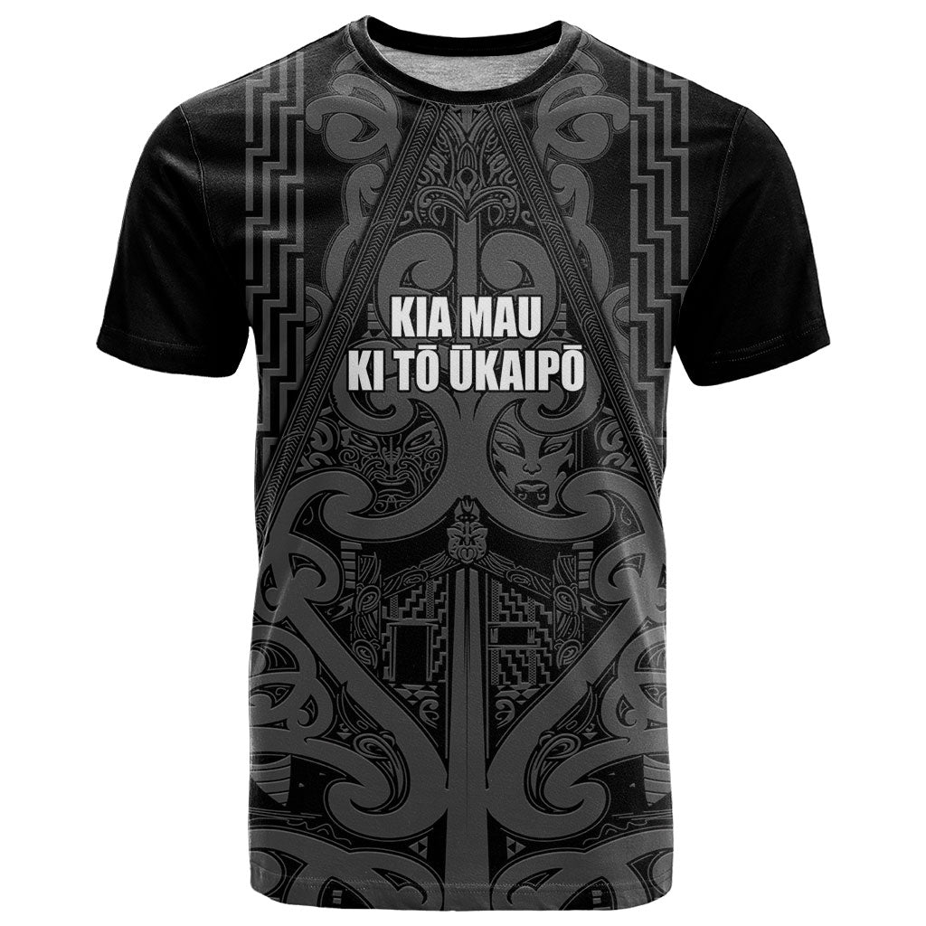 Maori Language Week Personalised T Shirt Kia Mau Ki To Ukaipo Grey Color