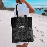 Maori Language Week Tote Bag Kia Mau Ki To Ukaipo Grey Color LT14 - Polynesian Pride