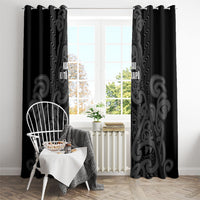 Maori Language Week Window Curtain Kia Mau Ki To Ukaipo Grey Color