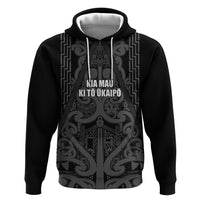 Maori Language Week Personalised Zip Hoodie Kia Mau Ki To Ukaipo Grey Color LT14 Pullover Hoodie Grey - Polynesian Pride
