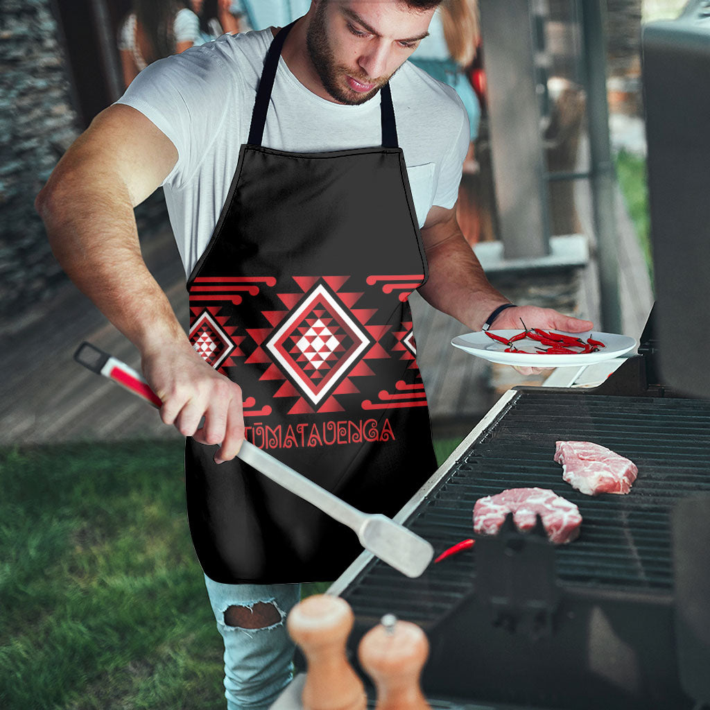 Aotearoa Atua Tumatauenga Apron Maori God Of War Taniko Motifs LT14 - Polynesian Pride