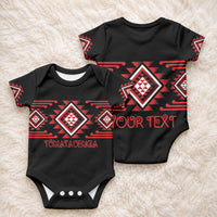 Aotearoa Atua Tumatauenga Personalised Baby Onesie Maori God Of War Taniko Motifs