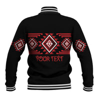 Aotearoa Atua Tumatauenga Personalised Baseball Jacket Maori God Of War Taniko Motifs LT14 - Polynesian Pride