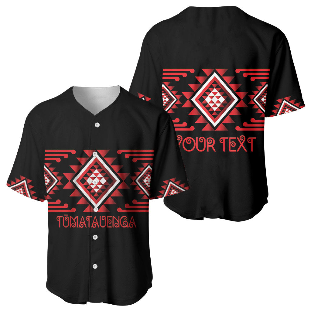 Aotearoa Atua Tumatauenga Personalised Baseball Jersey Maori God Of War Taniko Motifs LT14 - Polynesian Pride