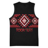 Aotearoa Atua Tumatauenga Personalised Basketball Jersey Maori God Of War Taniko Motifs LT14 - Polynesian Pride