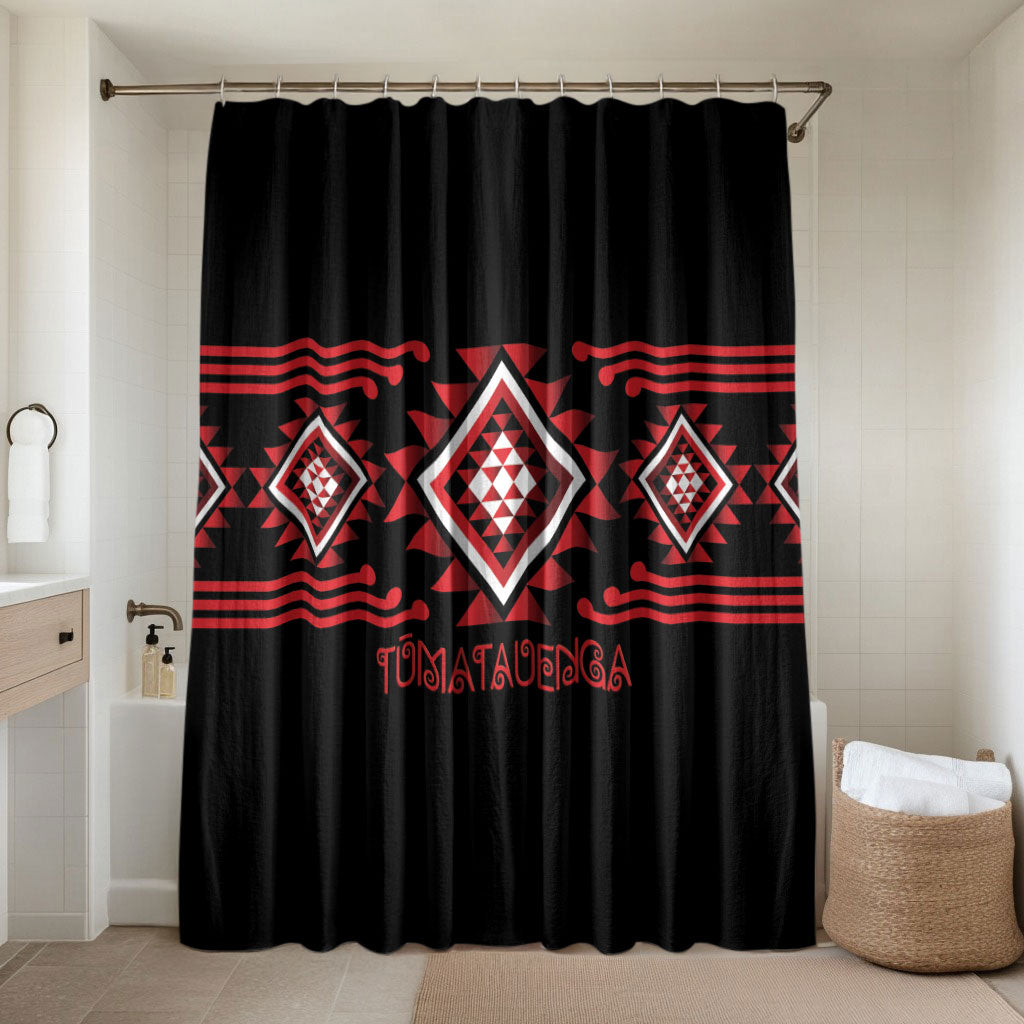 Aotearoa Atua Tumatauenga Bathroom Set Maori God Of War Taniko Motifs