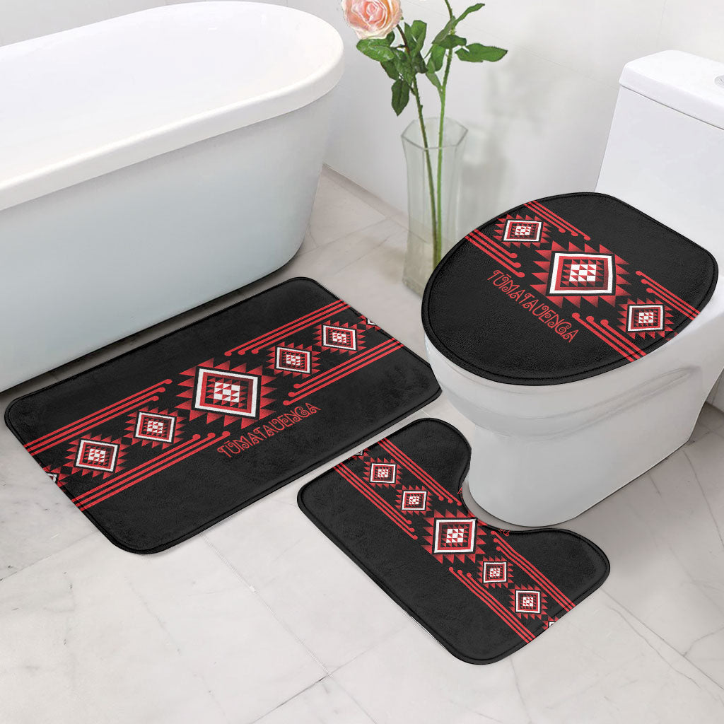 Aotearoa Atua Tumatauenga Bathroom Set Maori God Of War Taniko Motifs