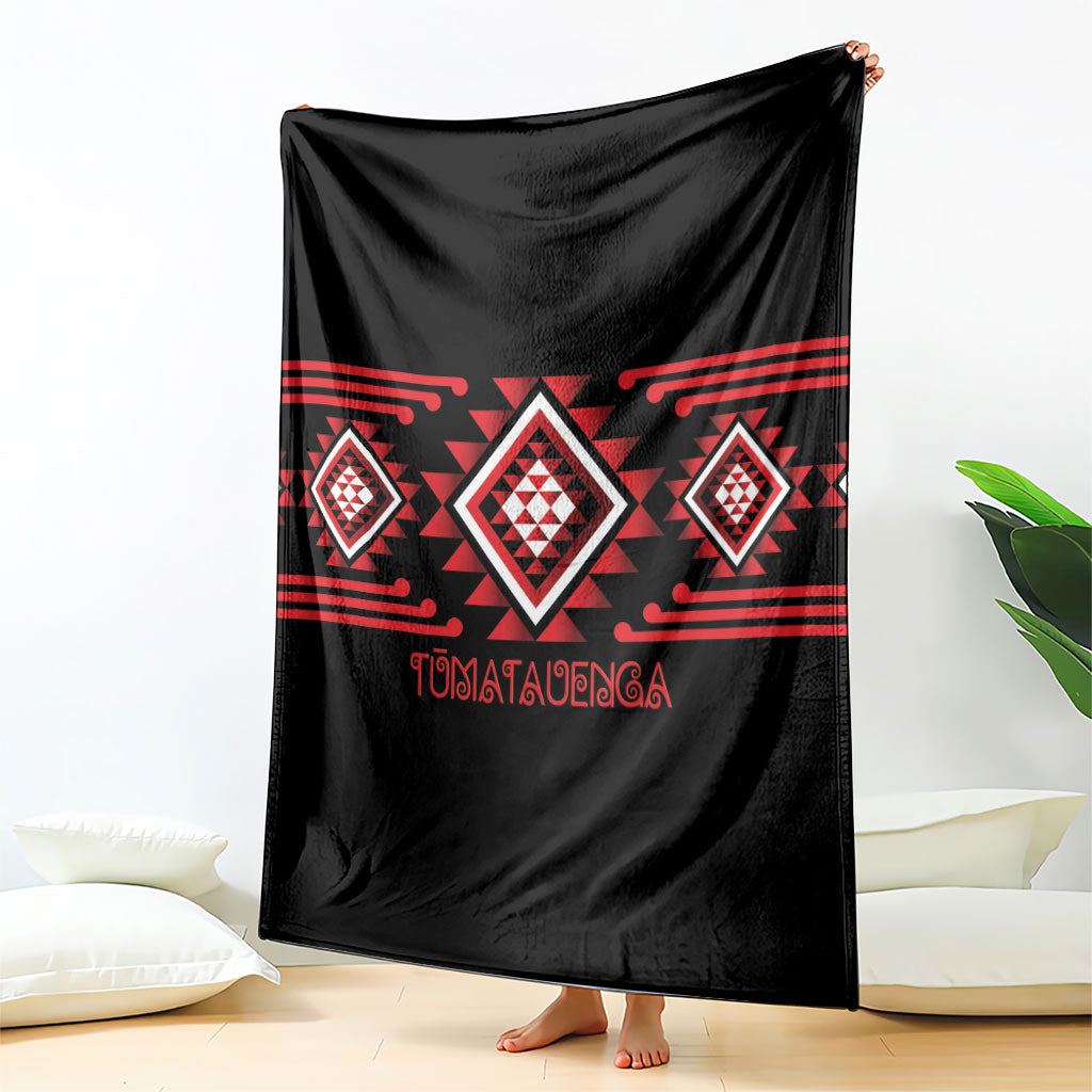 Aotearoa Atua Tumatauenga Blanket Maori God Of War Taniko Motifs LT14 - Polynesian Pride