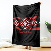 Aotearoa Atua Tumatauenga Blanket Maori God Of War Taniko Motifs LT14 - Polynesian Pride