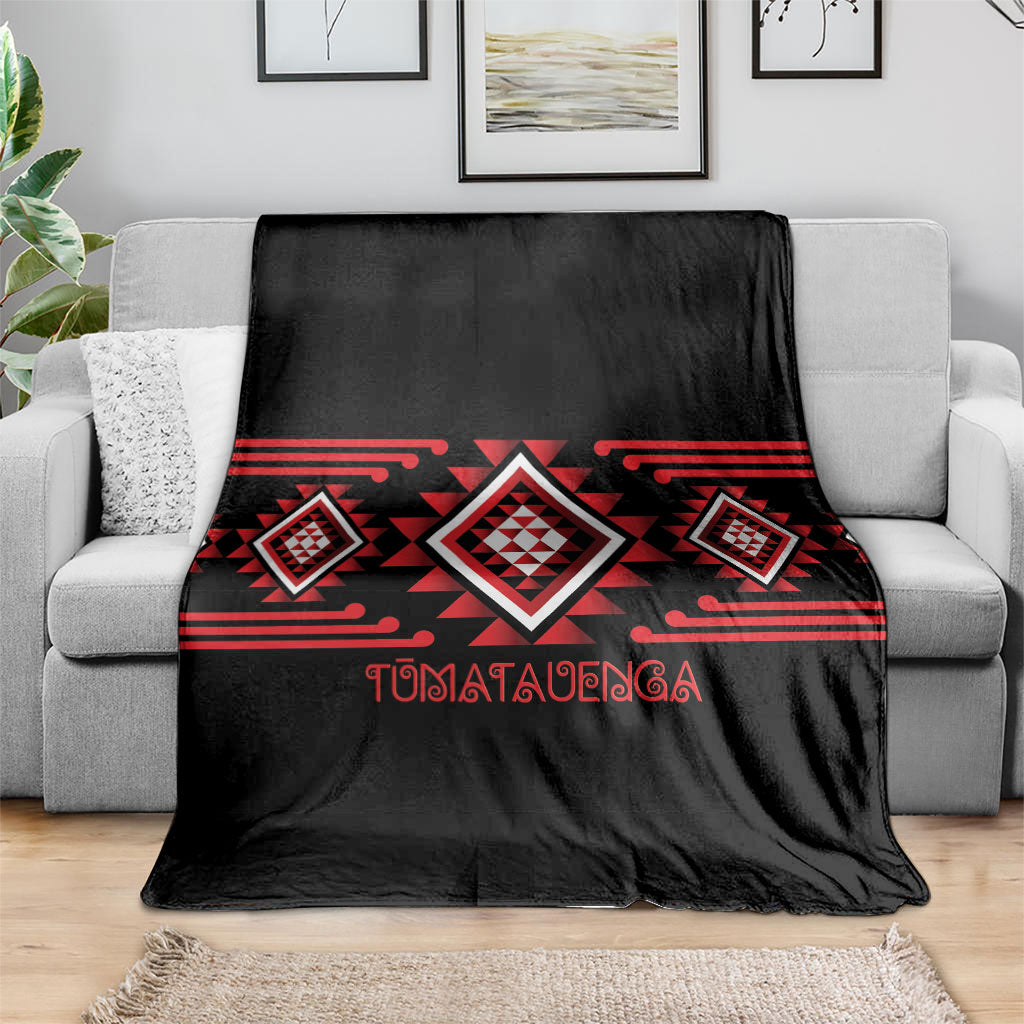 Aotearoa Atua Tumatauenga Blanket Maori God Of War Taniko Motifs LT14 - Polynesian Pride