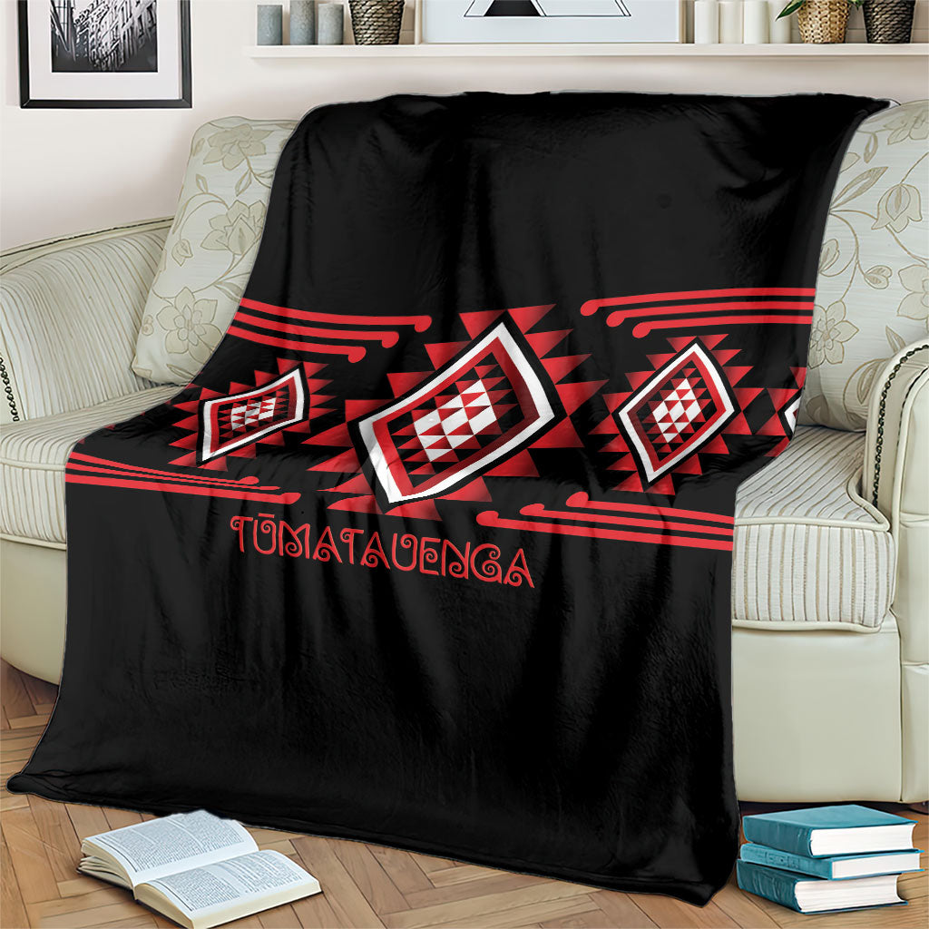 Aotearoa Atua Tumatauenga Blanket Maori God Of War Taniko Motifs LT14 - Polynesian Pride