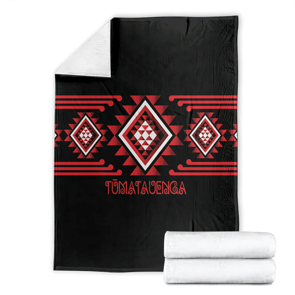 Aotearoa Atua Tumatauenga Blanket Maori God Of War Taniko Motifs LT14 - Polynesian Pride