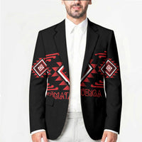 Aotearoa Atua Tumatauenga Personalised Blazer Maori God Of War Taniko Motifs LT14 - Polynesian Pride