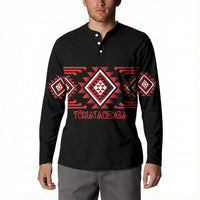 Aotearoa Atua Tumatauenga Personalised Button Sweatshirt Maori God Of War Taniko Motifs LT14 - Polynesian Pride