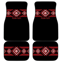 Aotearoa Atua Tumatauenga Personalised Car Mats Maori God Of War Taniko Motifs LT14 - Polynesian Pride