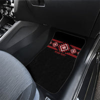 Aotearoa Atua Tumatauenga Personalised Car Mats Maori God Of War Taniko Motifs LT14 - Polynesian Pride