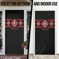 Aotearoa Atua Tumatauenga Personalised Door Cover Maori God Of War Taniko Motifs LT14 - Polynesian Pride