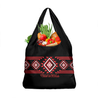 Aotearoa Atua Tumatauenga Grocery Bag Maori God Of War Taniko Motifs LT14 1-pack One Size Red - Polynesian Pride