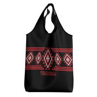 Aotearoa Atua Tumatauenga Grocery Bag Maori God Of War Taniko Motifs LT14 - Polynesian Pride