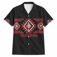 Aotearoa Atua Tumatauenga Personalised Hawaiian Shirt Maori God Of War Taniko Motifs
