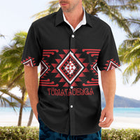Aotearoa Atua Tumatauenga Personalised Hawaiian Shirt Maori God Of War Taniko Motifs