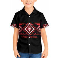 Aotearoa Atua Tumatauenga Personalised Hawaiian Shirt Maori God Of War Taniko Motifs