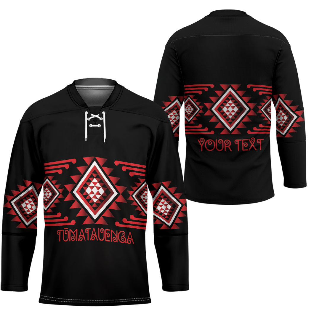 Aotearoa Atua Tumatauenga Personalised Hockey Jersey Maori God Of War Taniko Motifs LT14 - Polynesian Pride