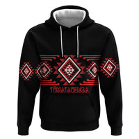 Aotearoa Atua Tumatauenga Personalised Hoodie Maori God Of War Taniko Motifs LT14 Pullover Hoodie Red - Polynesian Pride
