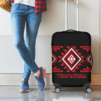 Aotearoa Atua Tumatauenga Luggage Cover Maori God Of War Taniko Motifs LT14 - Polynesian Pride