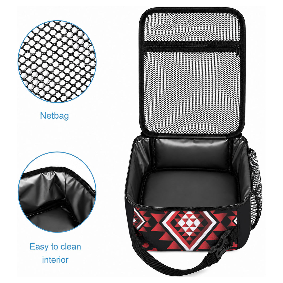 Aotearoa Atua Tumatauenga Lunch Bag Maori God Of War Taniko Motifs