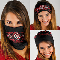 Aotearoa Atua Tumatauenga Neck Gaiter Maori God Of War Taniko Motifs LT14 - Polynesian Pride