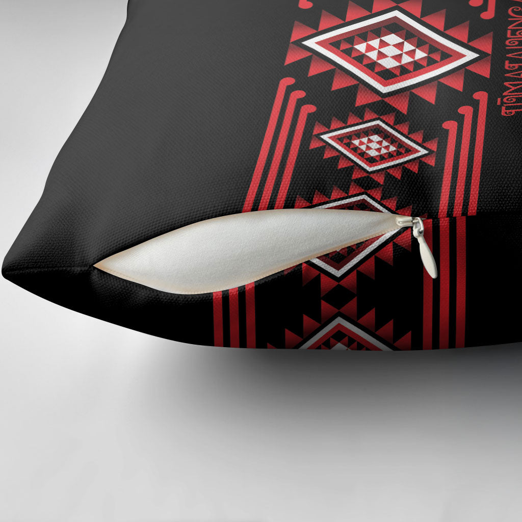 Aotearoa Atua Tumatauenga Pillow Cover Maori God Of War Taniko Motifs LT14 - Polynesian Pride