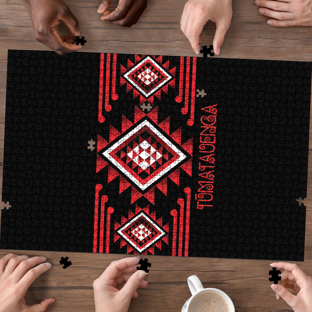 Aotearoa Atua Tumatauenga Puzzle Maori God Of War Taniko Motifs LT14 - Polynesian Pride
