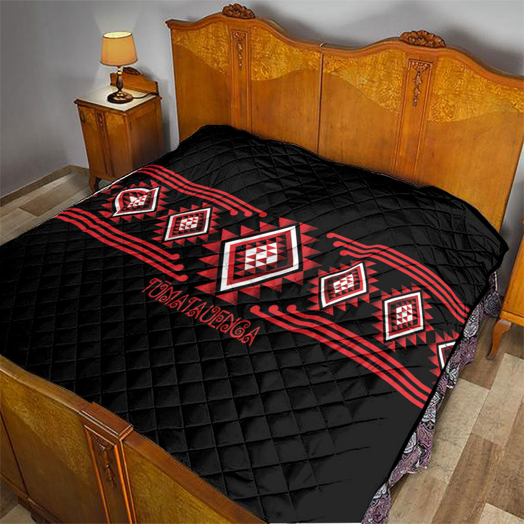 Aotearoa Atua Tumatauenga Quilt Maori God Of War Taniko Motifs LT14 - Polynesian Pride