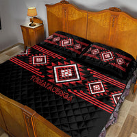 Aotearoa Atua Tumatauenga Quilt Bed Set Maori God Of War Taniko Motifs LT14 - Polynesian Pride