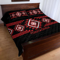 Aotearoa Atua Tumatauenga Quilt Bed Set Maori God Of War Taniko Motifs LT14 - Polynesian Pride